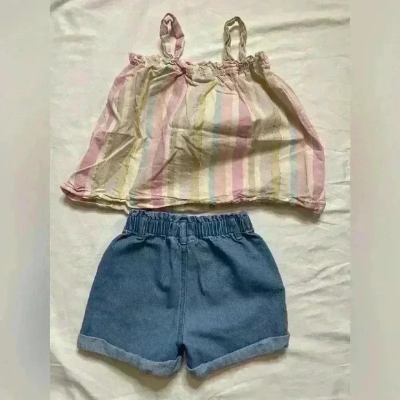 Calvin Klein Jeans Girls Size 6 Tank and Short Set - Picture 6 of 8